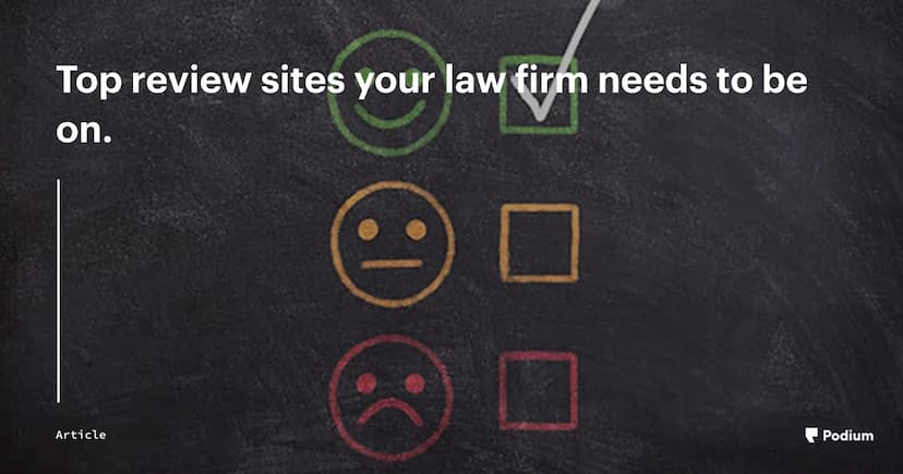 Top review sites your law firm needs to be on.
