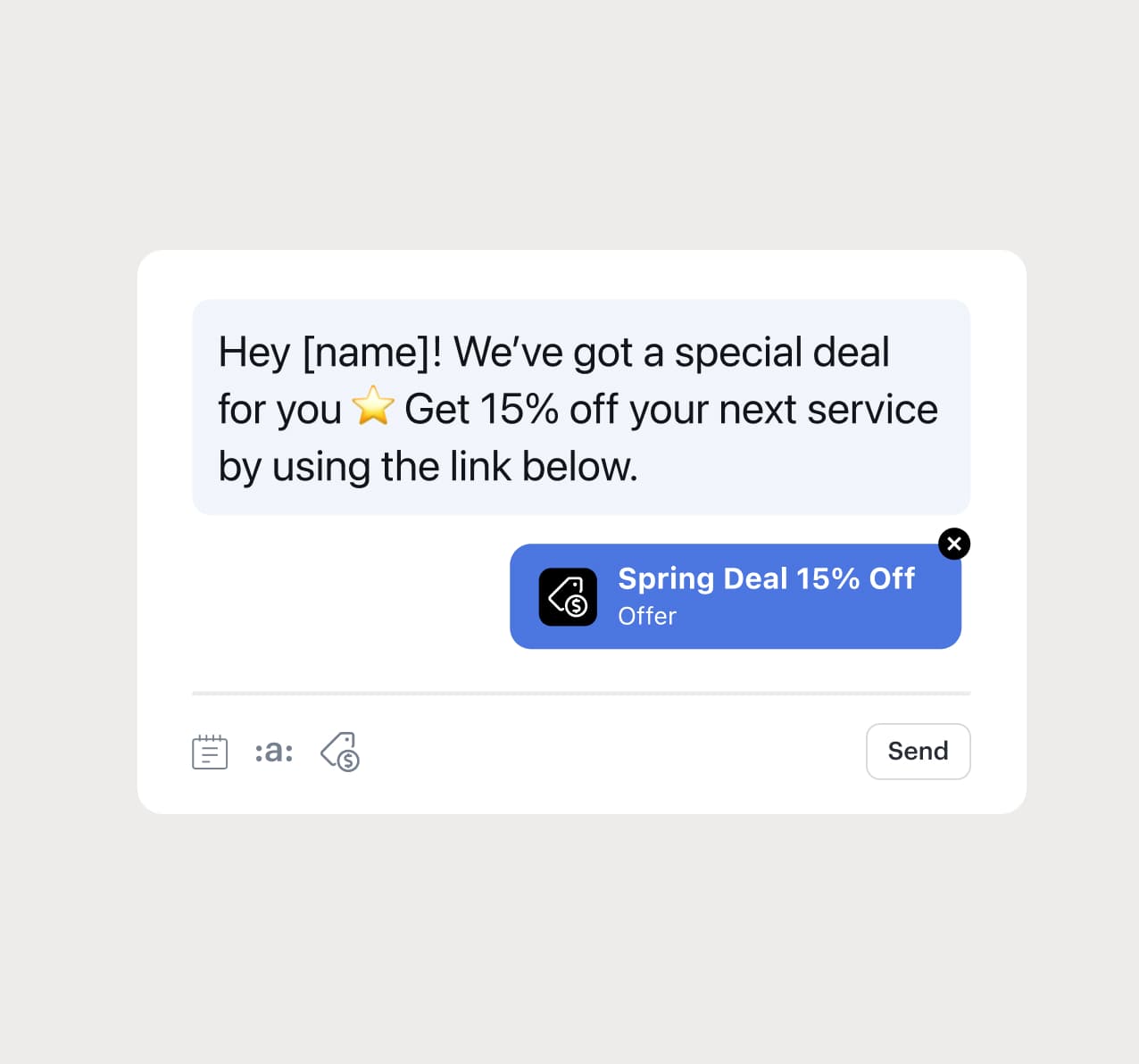 Text marketing campaign conversation
