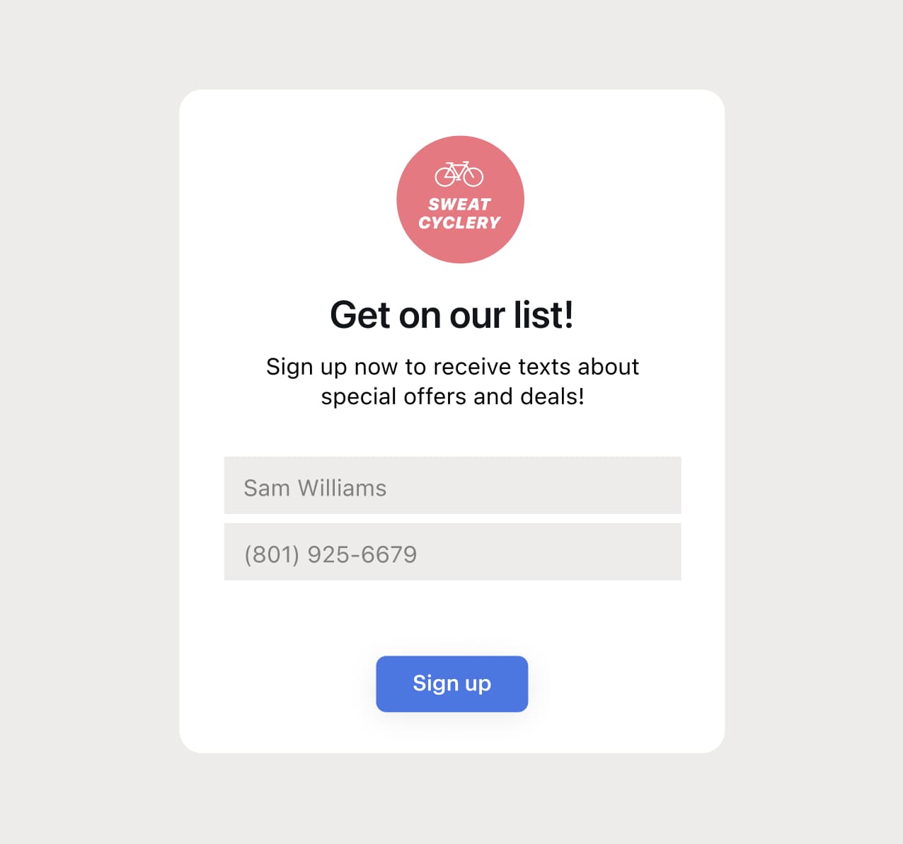 Campaign Opt In UI