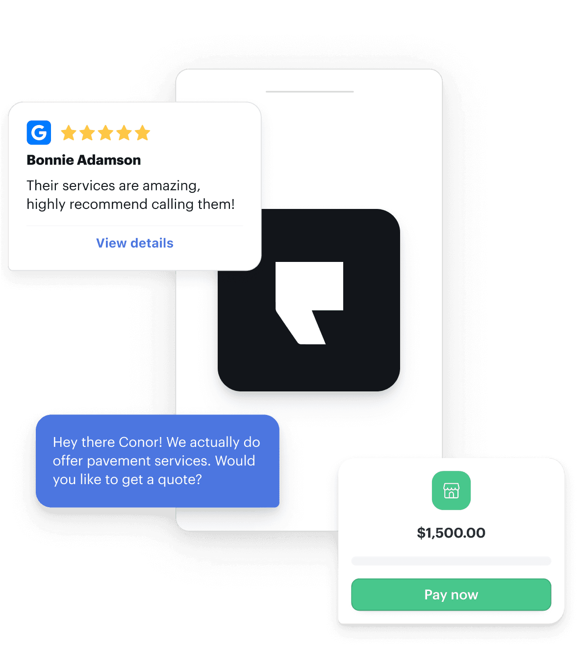 An Illustration of mobile app features